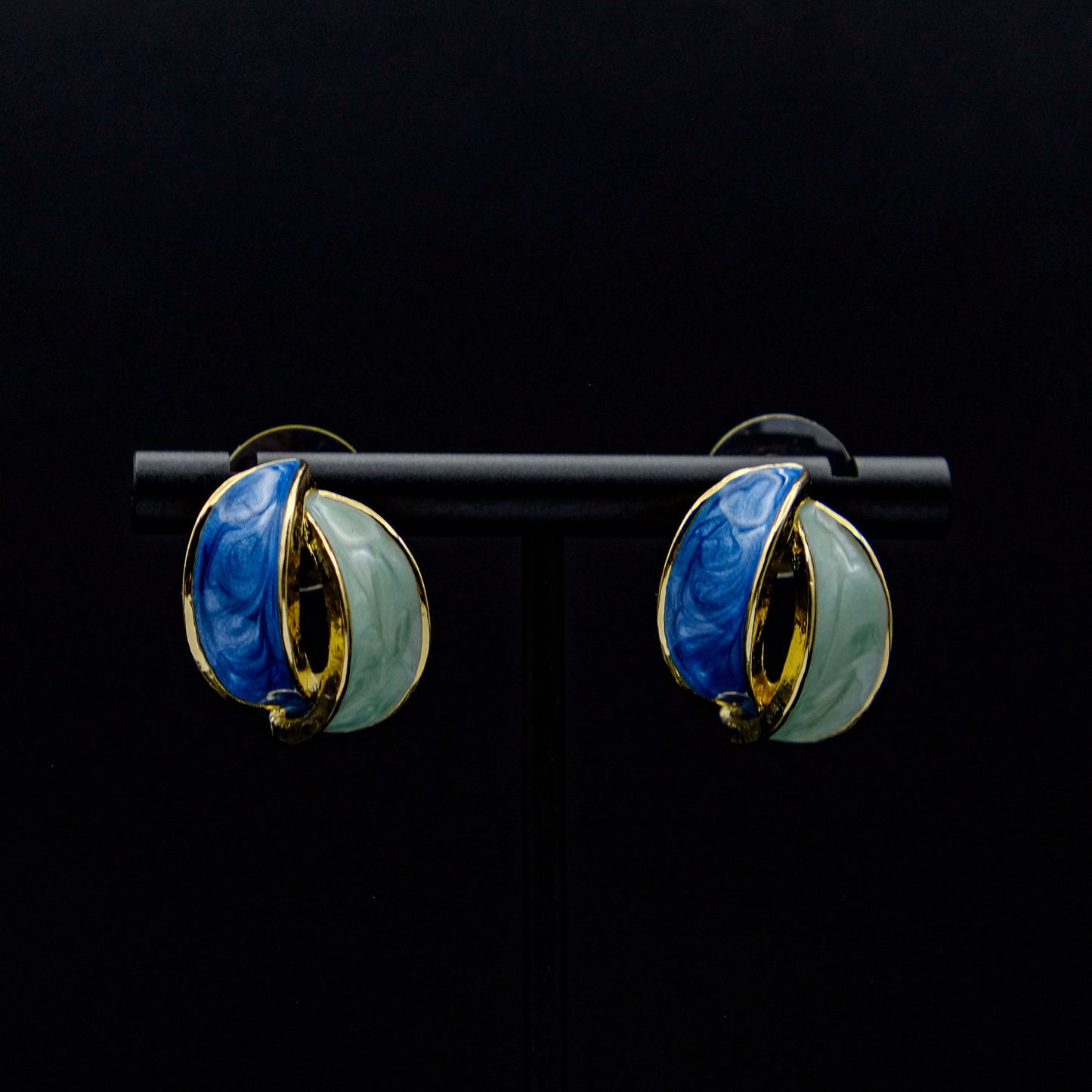 Éclat Duo - French Colorblock Alloy Stud Earrings