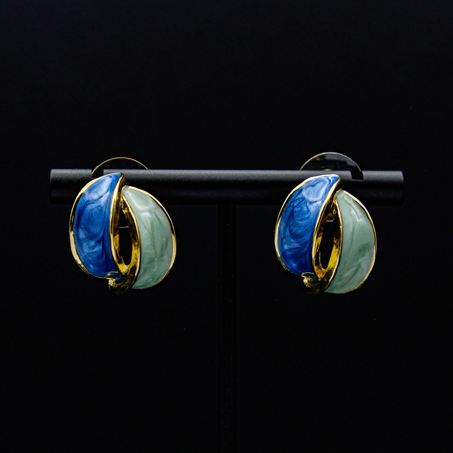 Éclat Duo - French Colorblock Alloy Stud Earrings