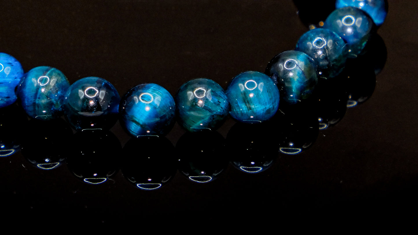Blue Tiger's Eye Stretch Bracelet
