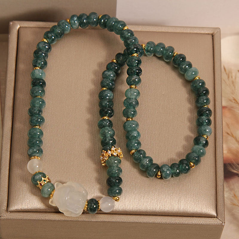 Double Circle Chalcedony Bracelet