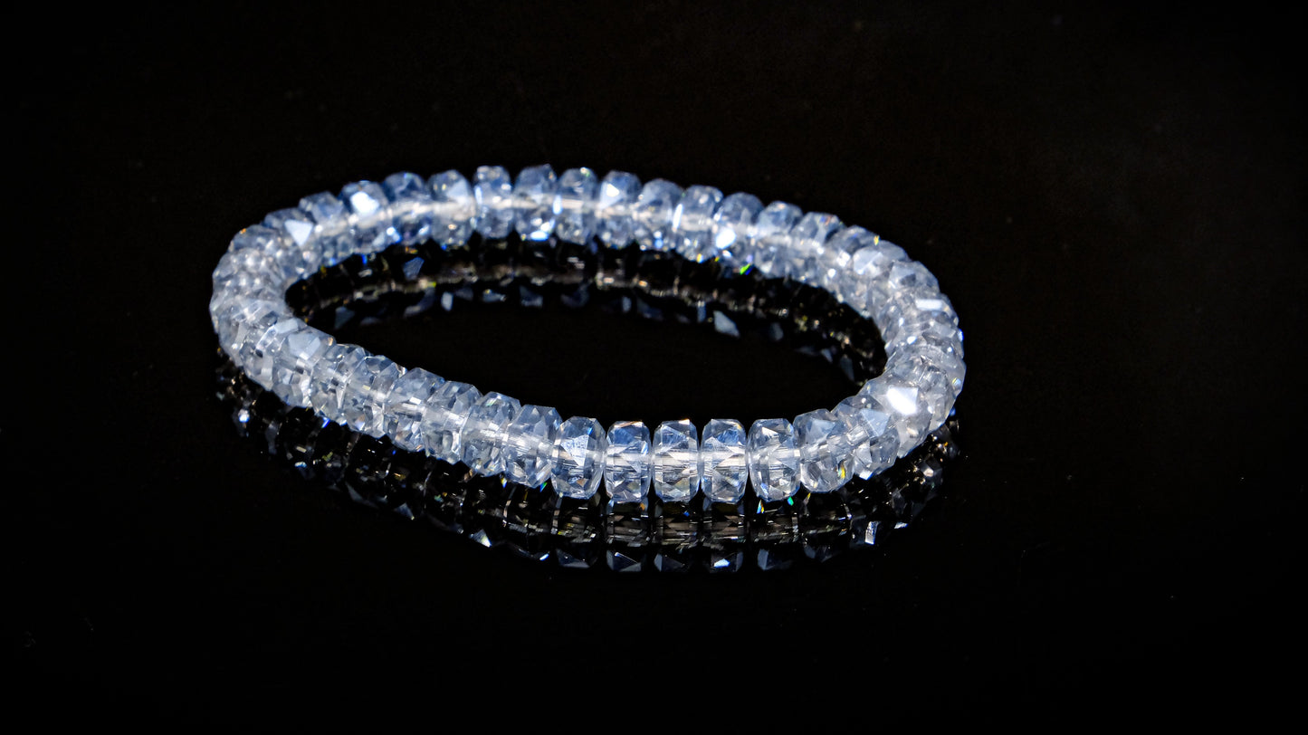 Ocean Serenity Precision-Cut Aquamarine Bracelet