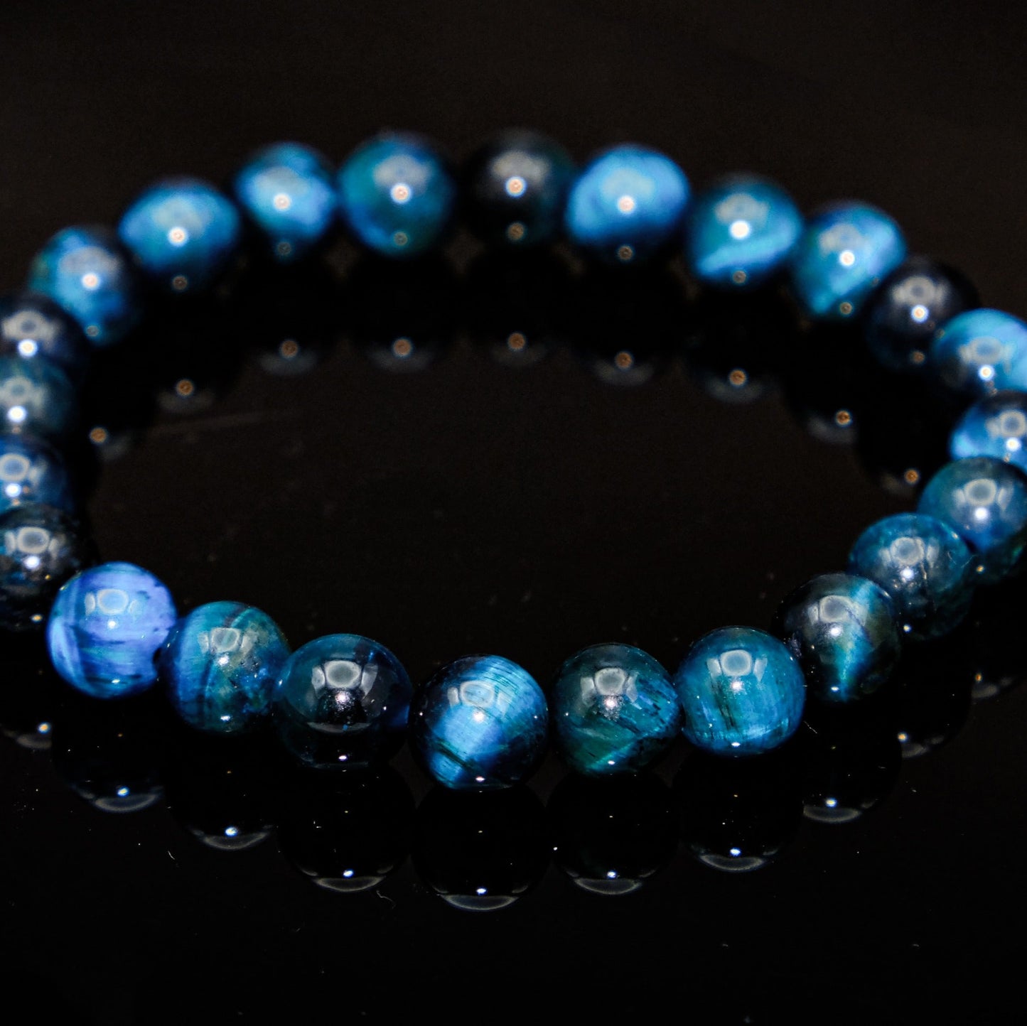 Blue Tiger's Eye Stretch Bracelet