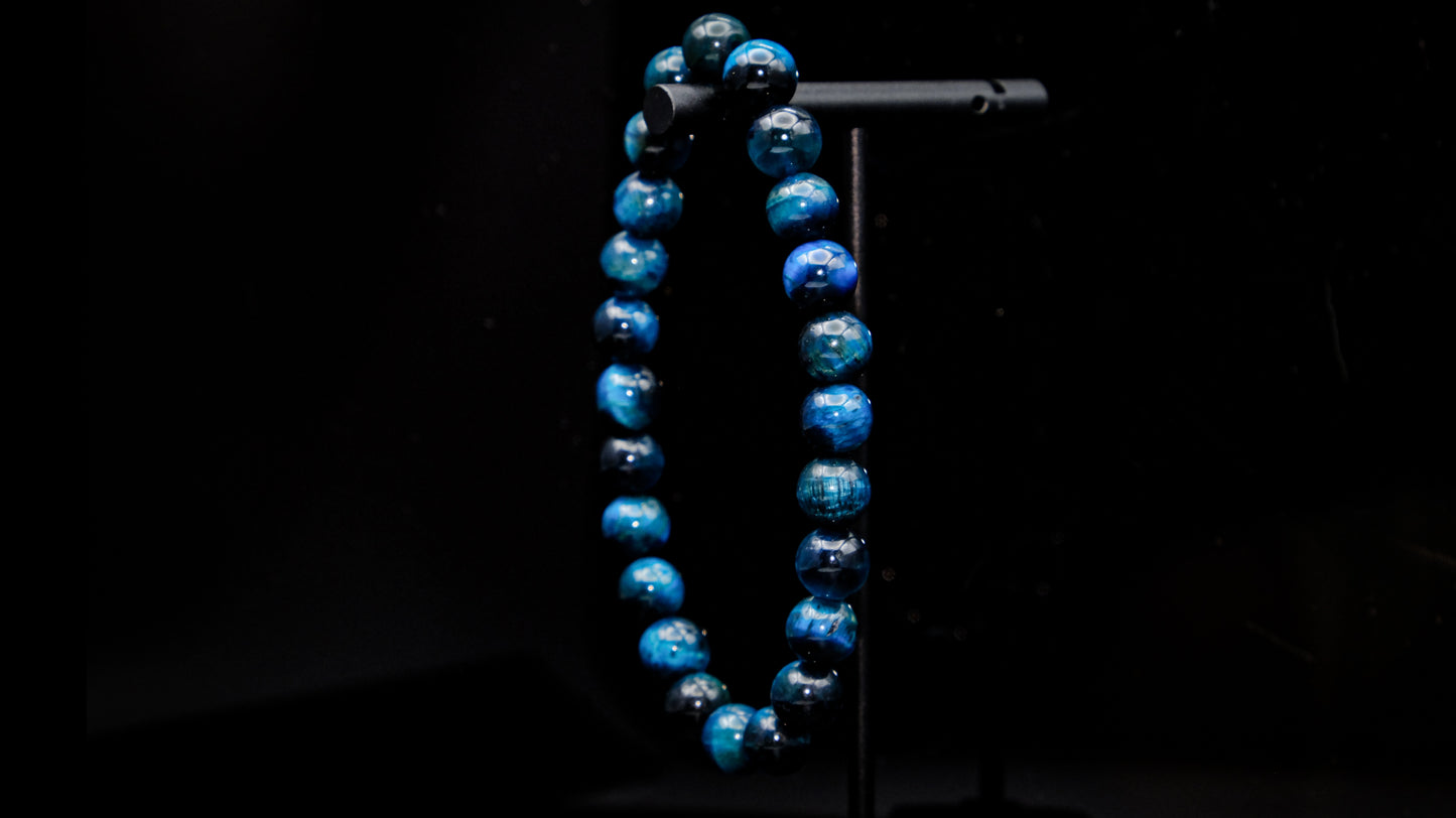 Blue Tiger's Eye Stretch Bracelet