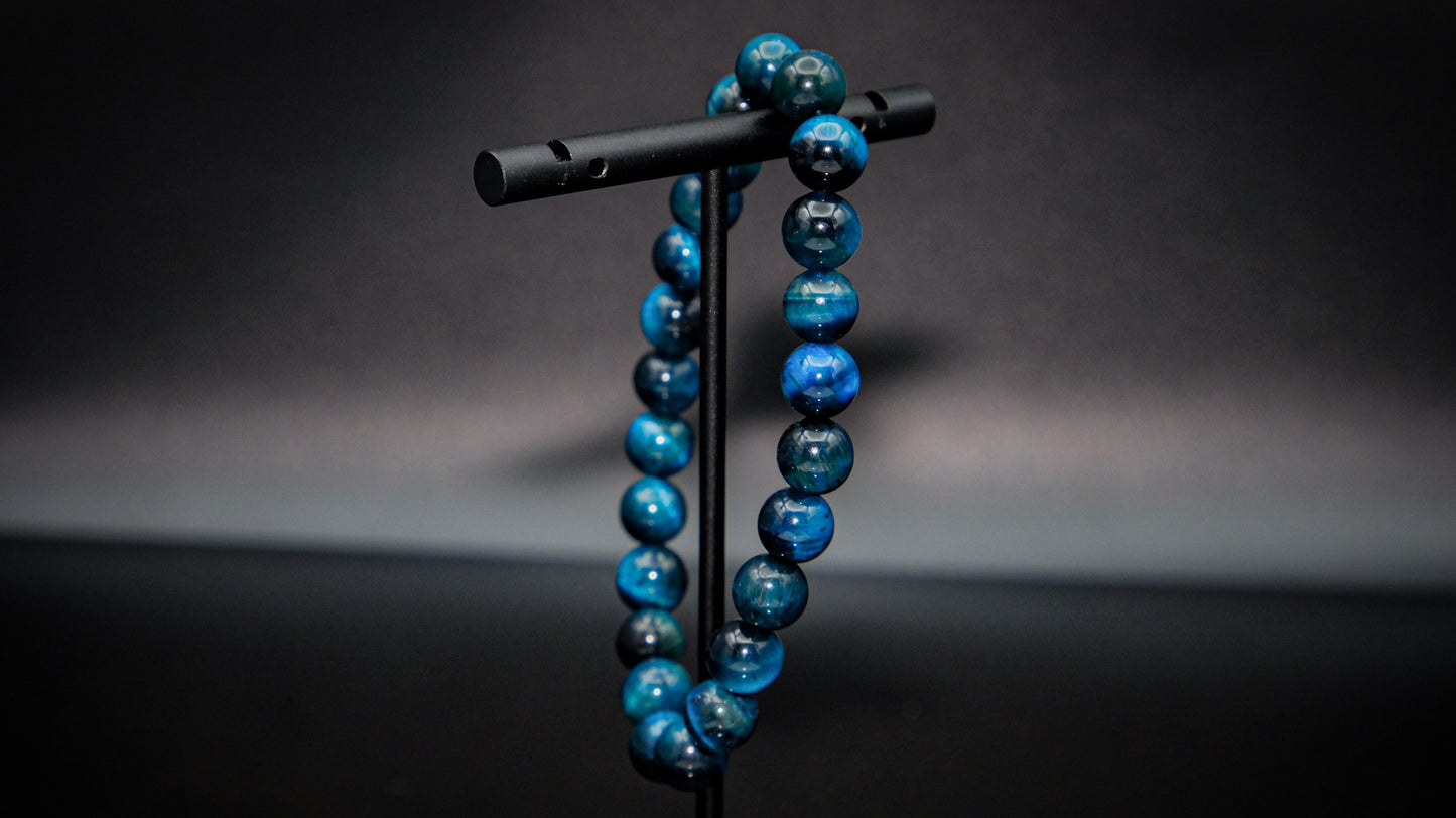Blue Tiger's Eye Stretch Bracelet