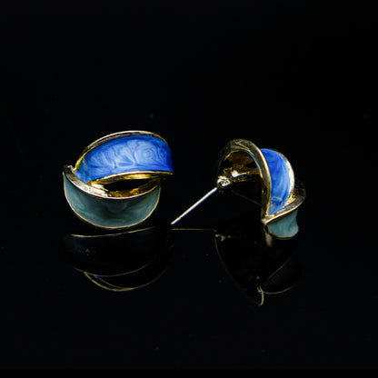 Éclat Duo - French Colorblock Alloy Stud Earrings